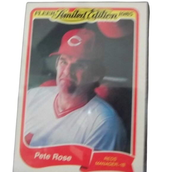 Pete Rose Baseball Card Plaque Fleer 1980's Topps Lot of 9 Sealed Plastic T7 - Picture 7 of 12